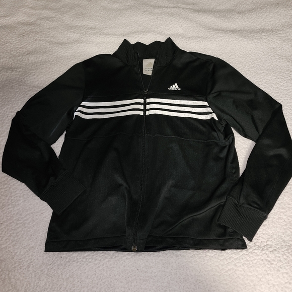 Adidas Black Classic Zip Up Jacket - Picture 5 of 7